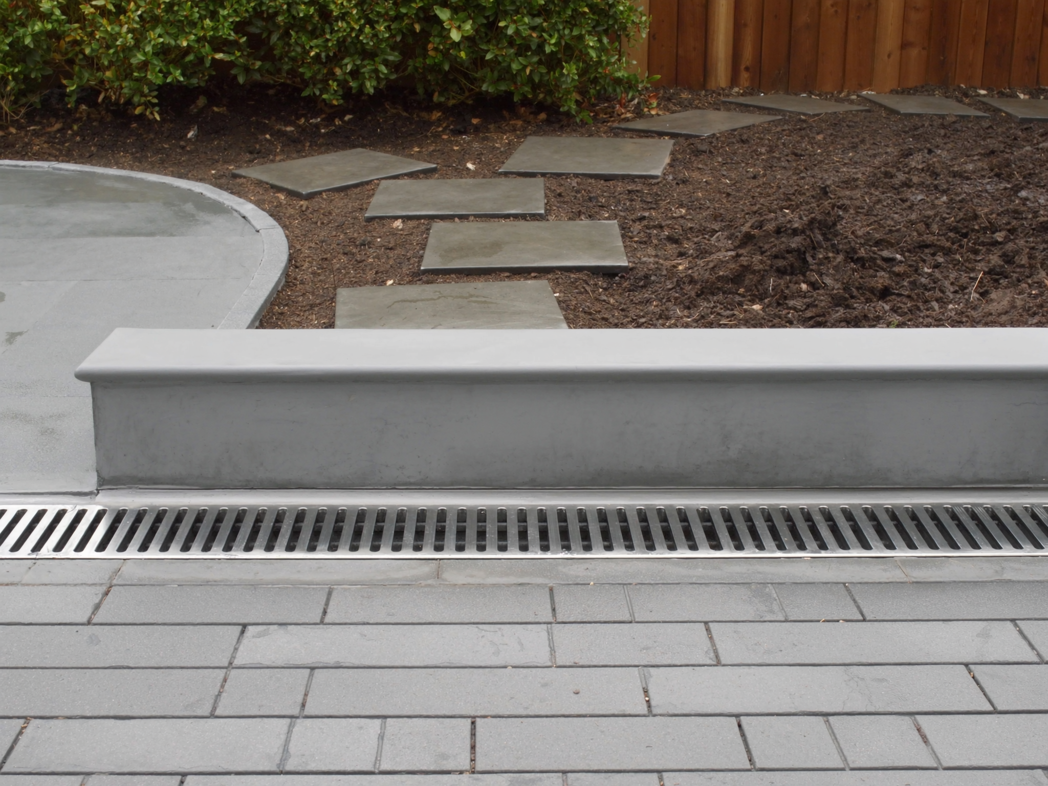 Drainage — Channel drains that finally fixed a wet yard