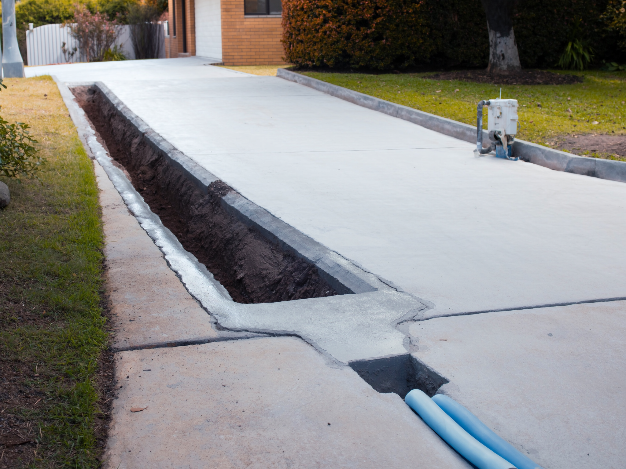 Leak detection — Three concealed driveway leaks tracked and repaired